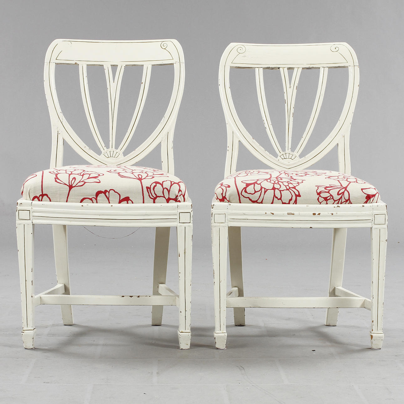 STOLAR, ett par. Lindome, 1700/1800-tal. Sven Börjesson 1751-1823.