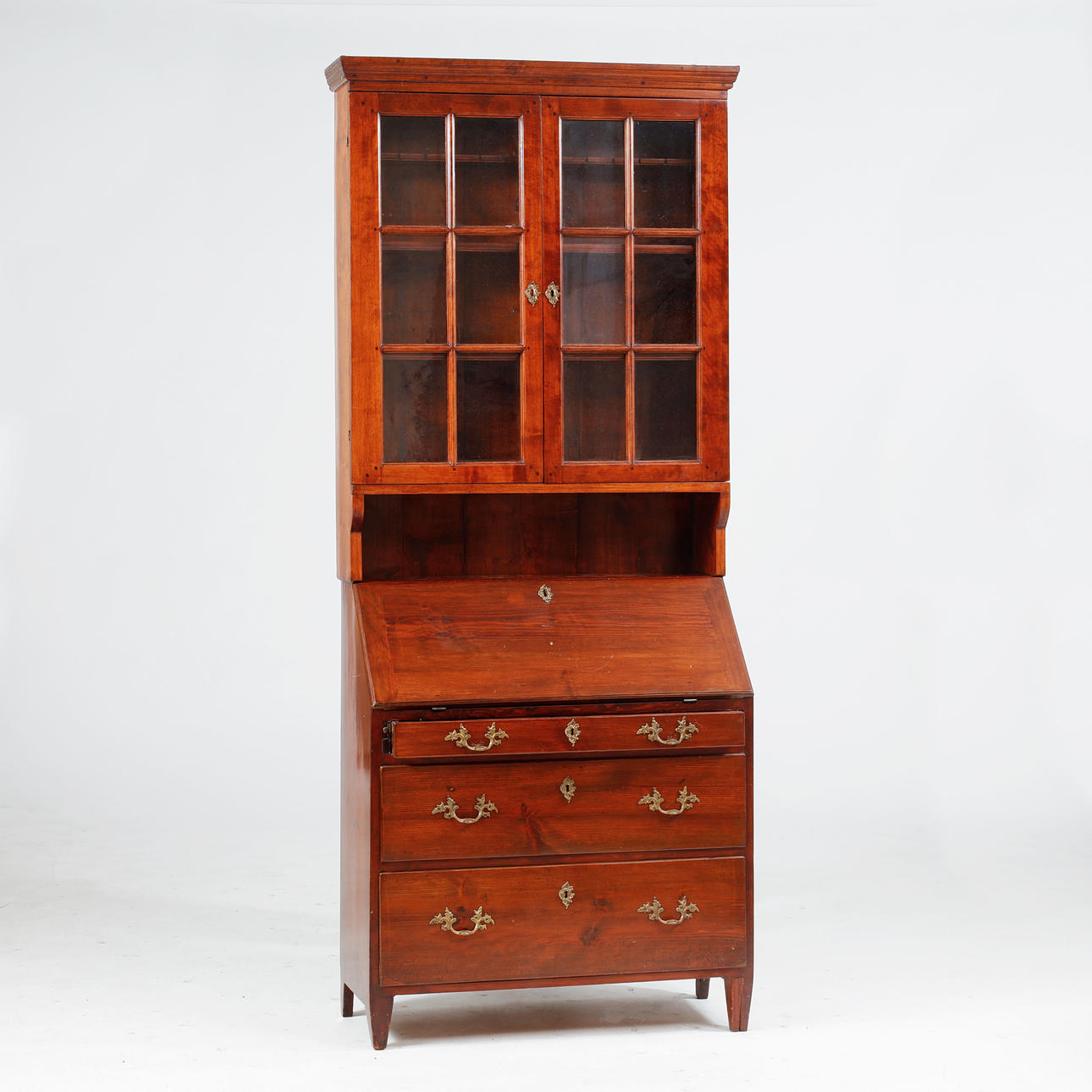 TYÖPÖYTÄ, lasikansi, 1800-luku.