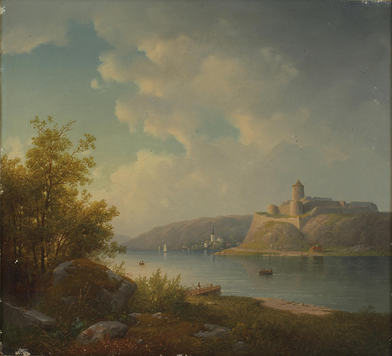 CARL ABRAHAM ROTHSTEN. TILLSKRIVEN. Olja på duk. Monogramsignerad.