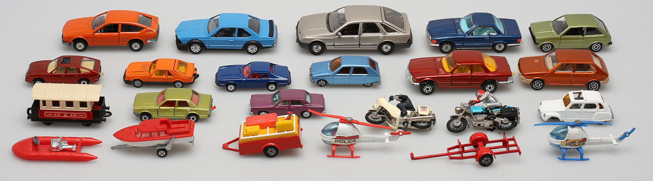 PARTI LEKSAKER (23). Bl a Matchbox, Corgi, Corgi Junior etc.