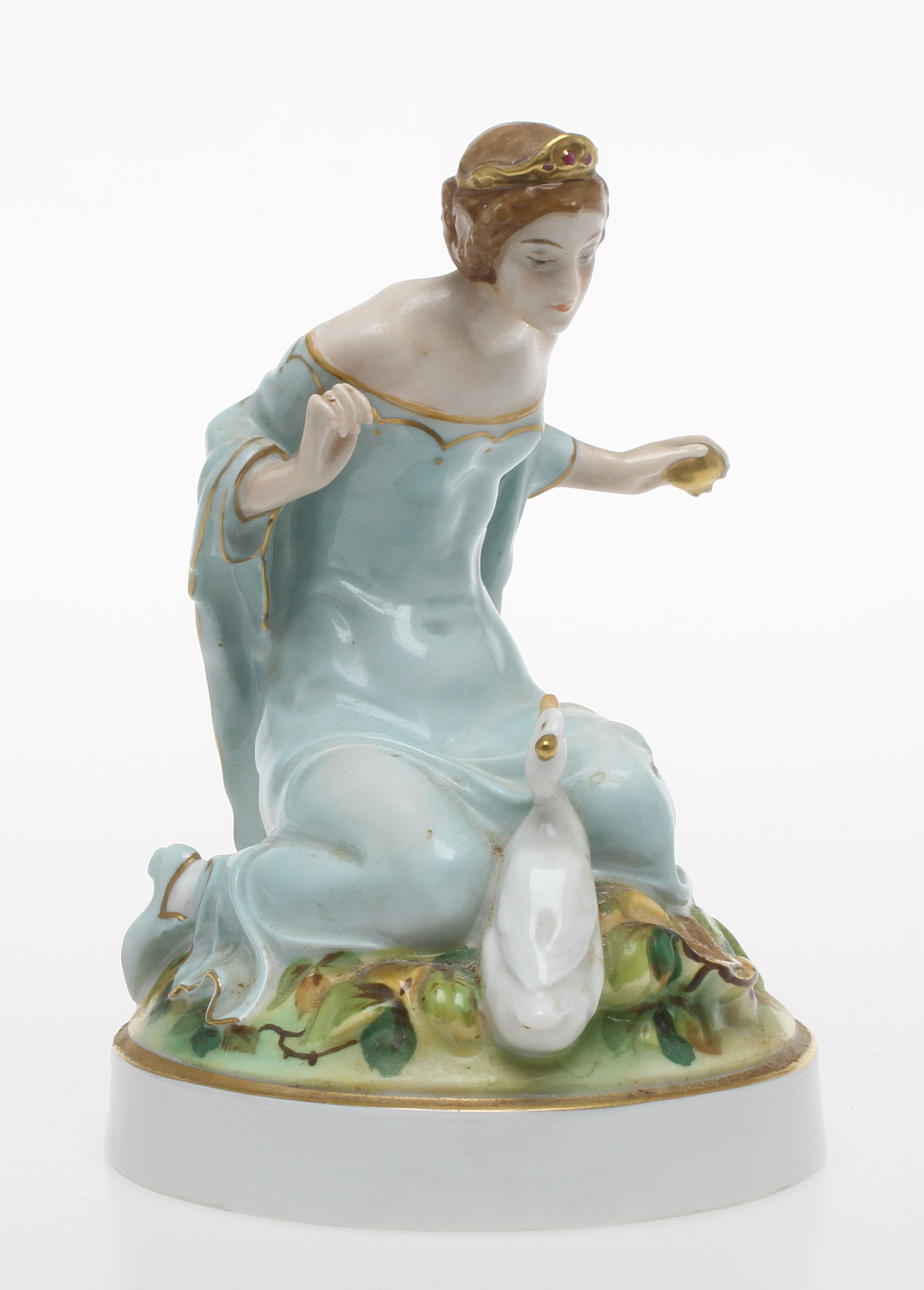 FIGURIN, Prinsessa med gludägg, porslin, Rosenthal, 1900-tal.