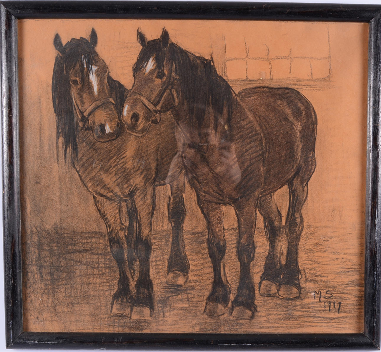 MAJA SÖDERLUND-KUMLIEN. Pastell.