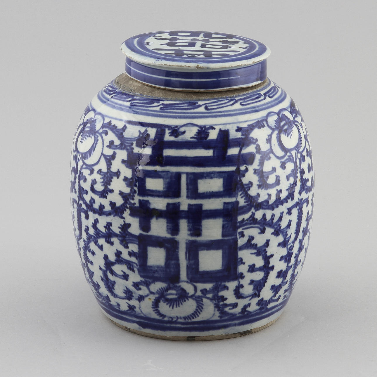 BOJAN MED LOCK, porslin, Kina 1800-tal.