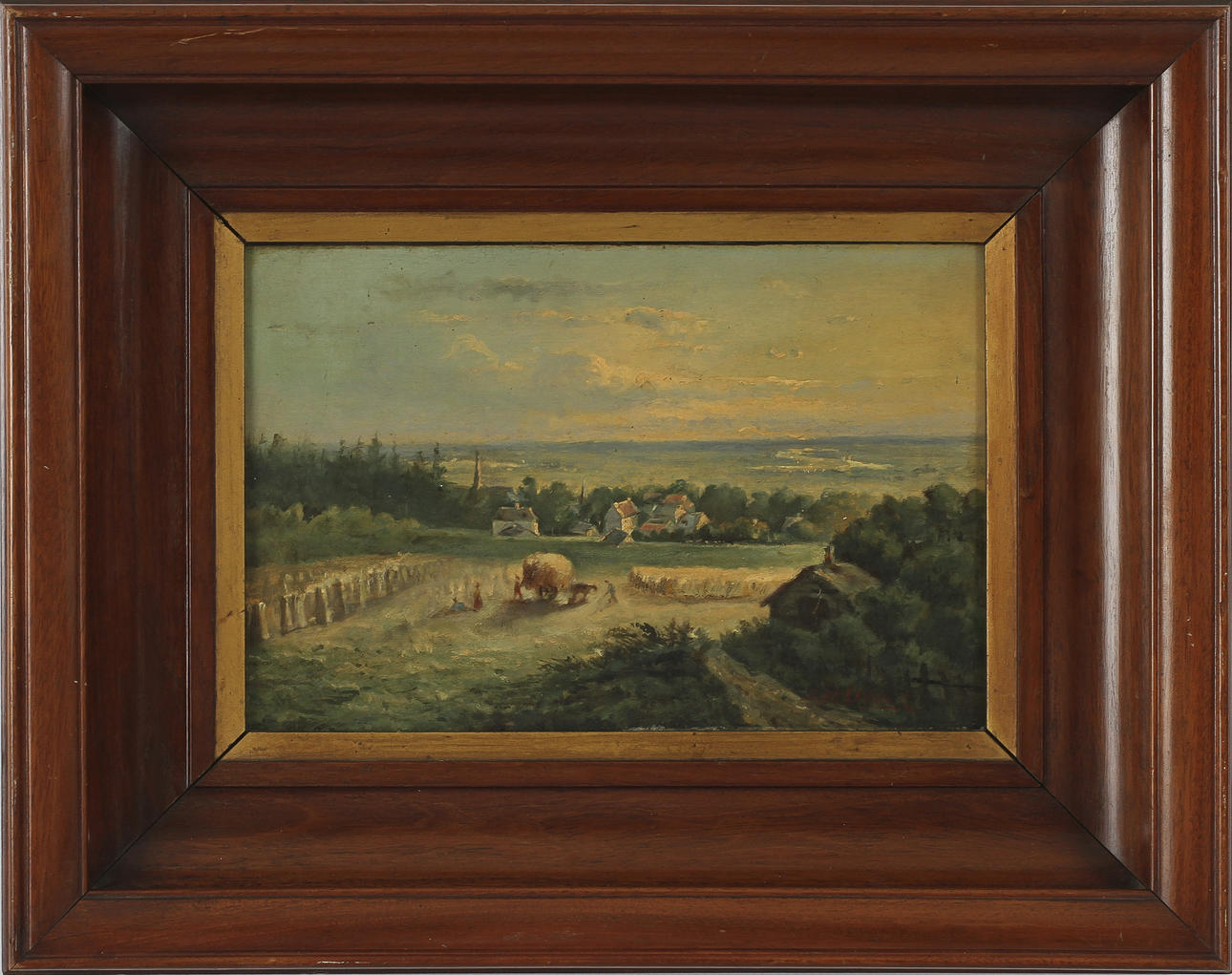 BENJAMIN WILLIAMS LEADER. Olja på pannå. Signerad.