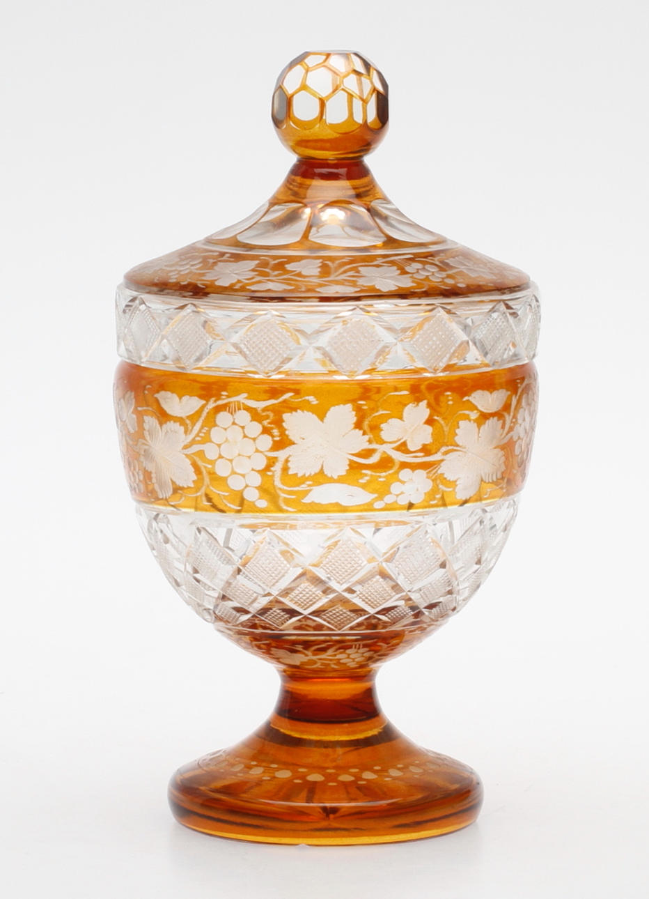 LOCKPOKAL, glas, böhmen, 1900-talets början.