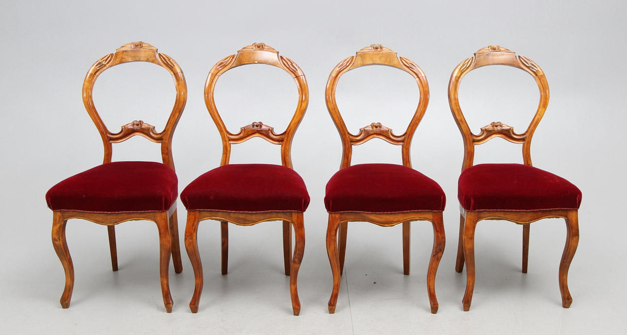 STOLAR, 4 st, nyrokoko, 1800-tal.