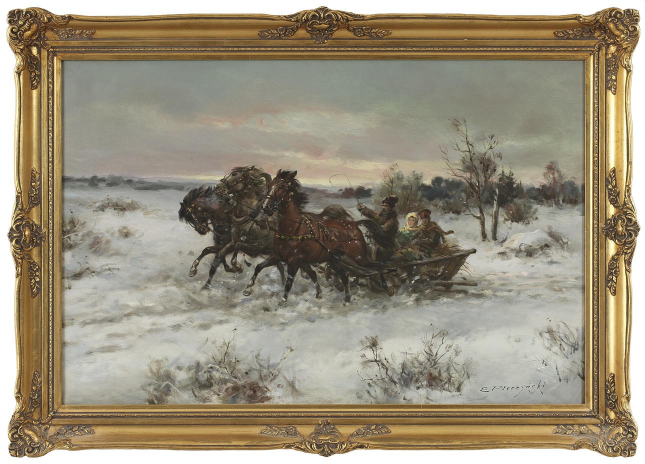 EDWARD PIERZYNSKI. Olja på duk, signerad.