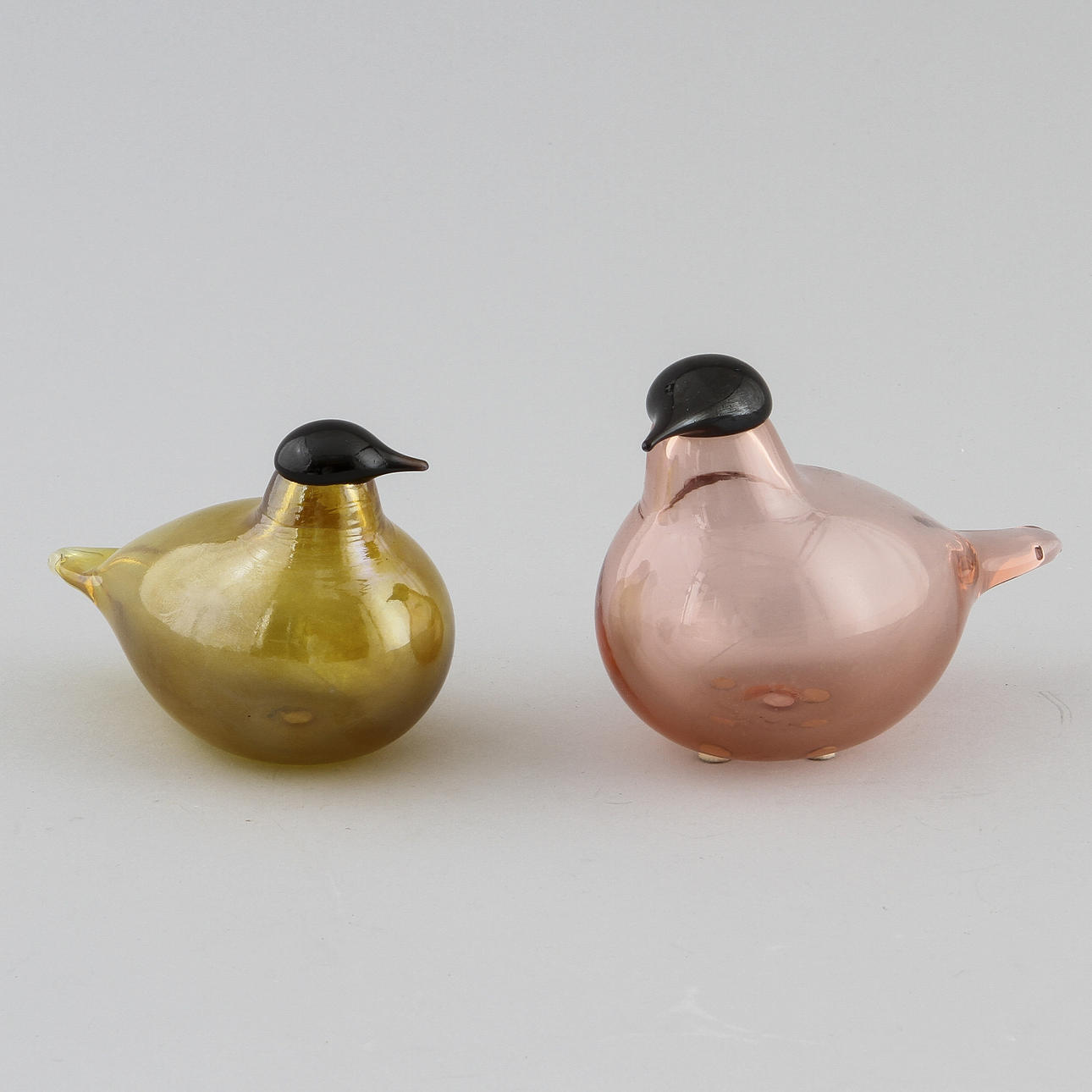 FIGURINER, 2 st, glas, Oivo Toikka, Ittala.