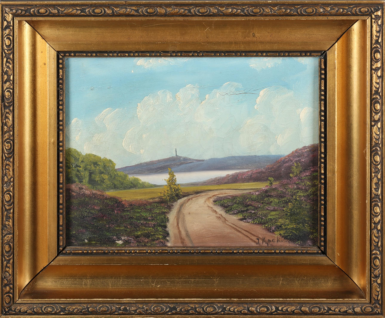 J.KOCK. ÖL AUF LEINWAND, SIGNIERT.