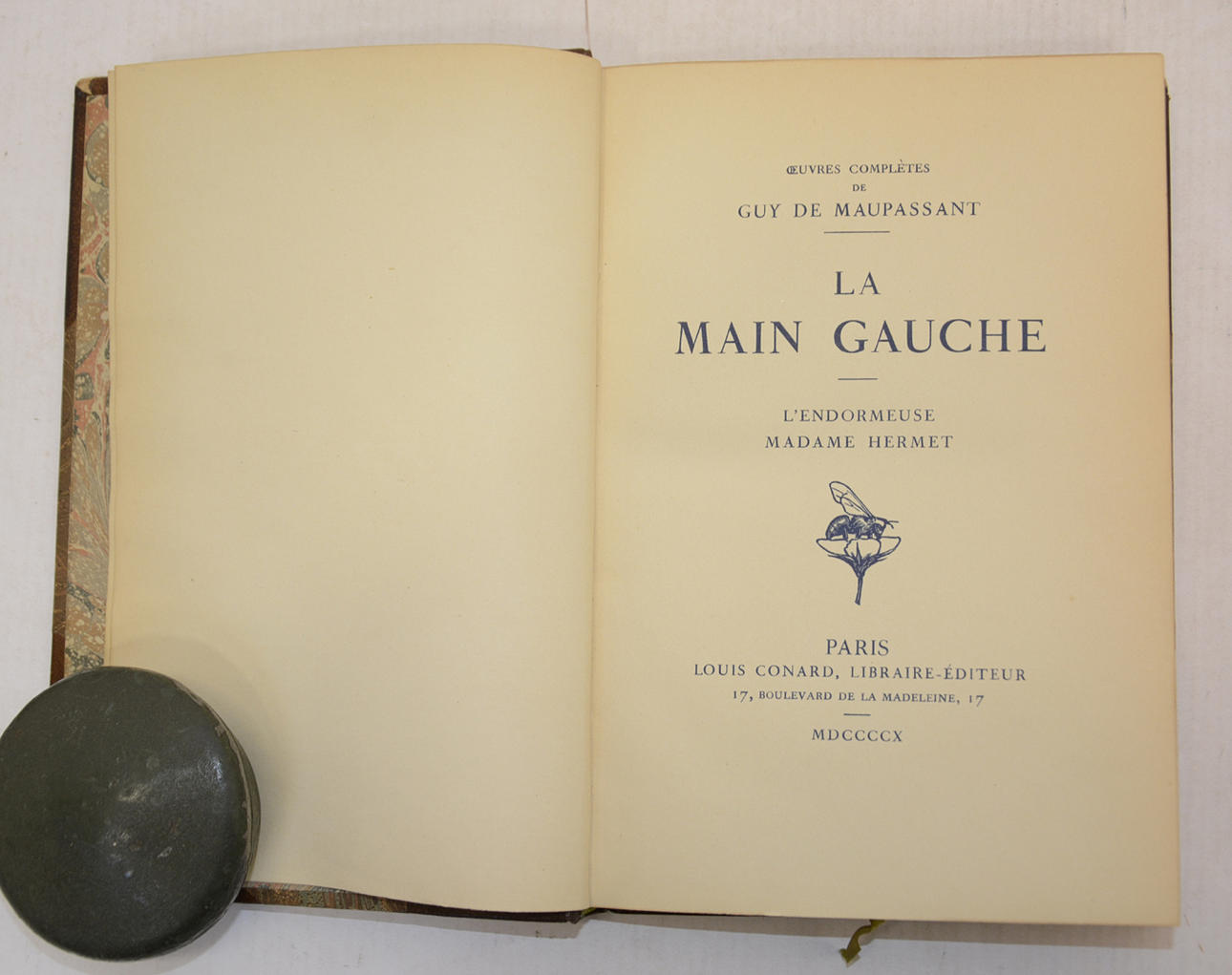 MAUPASSANT GUY DE. oeuvres completes de maupassant - la main gauche - l