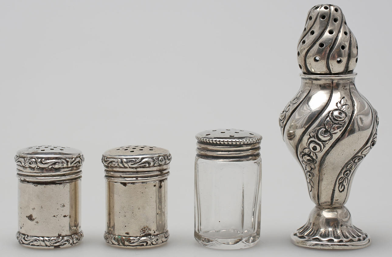 STRÖARE OCH RUSKA, 3+1, silver, 1900-tal.