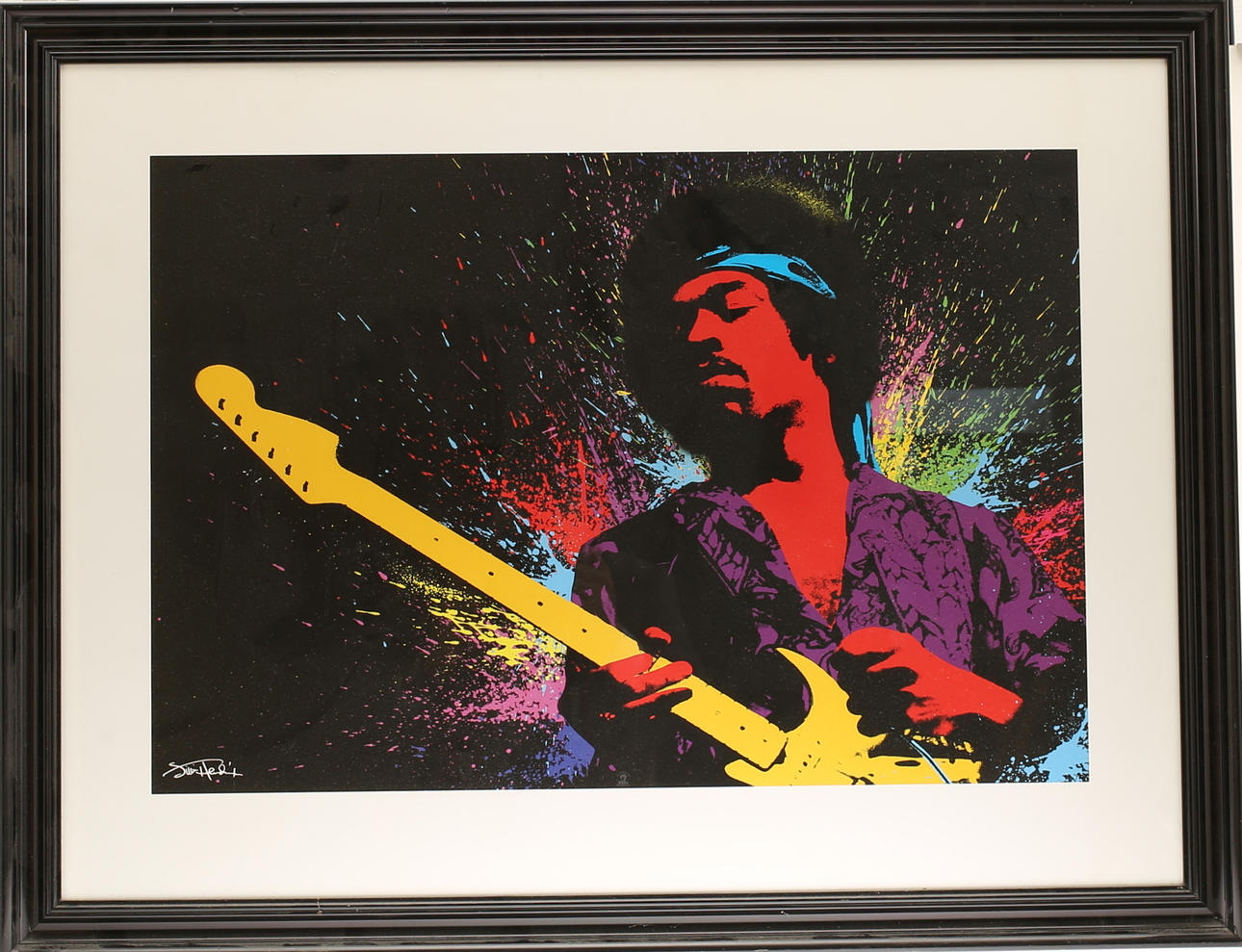 TRYCK, föreställande Jimi Hendrix.