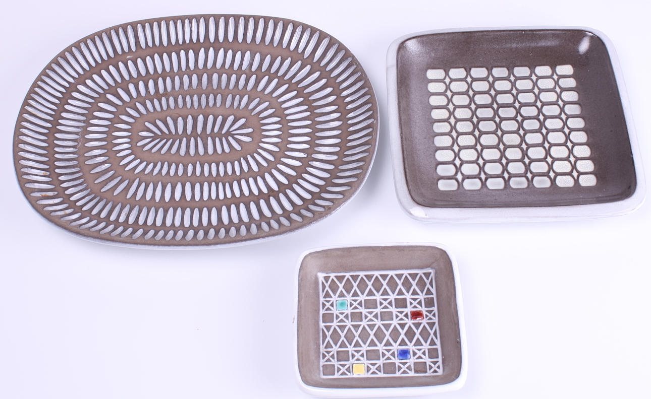 FAT, 3 st, keramik, Upsala Ekeby.