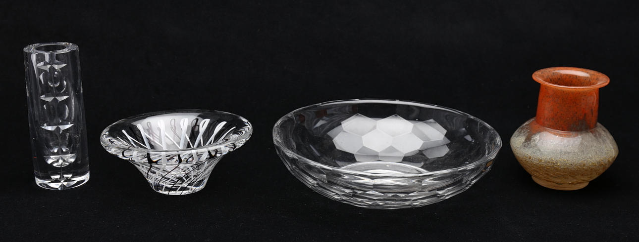 KONSTGLAS, 4 delar bla KOSTA.