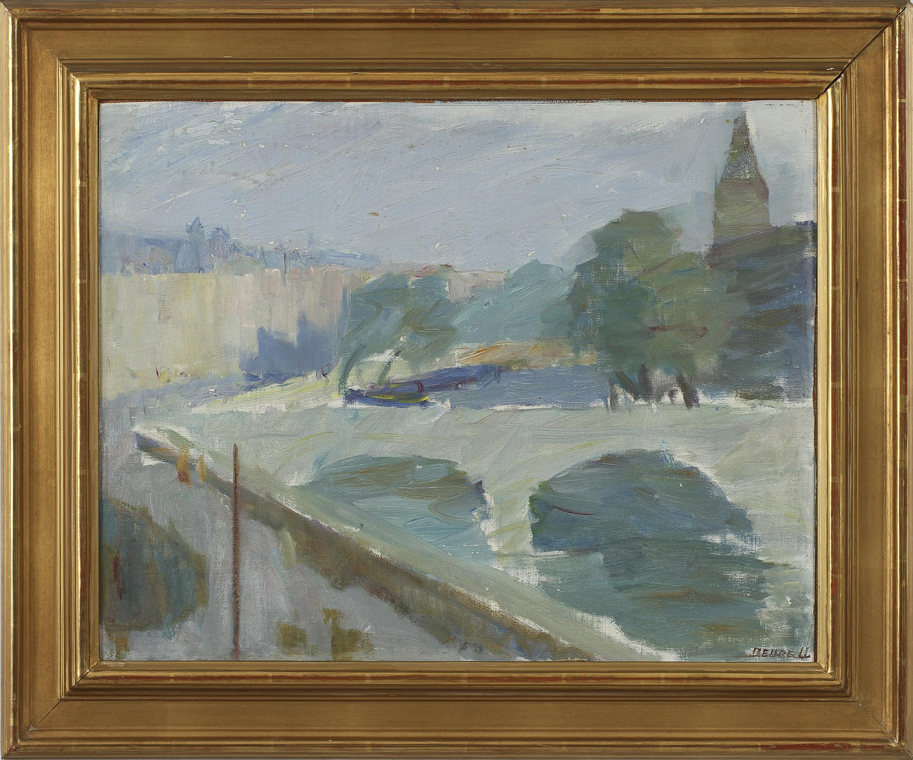 SVEN DEURELL. olja på duk, sign.