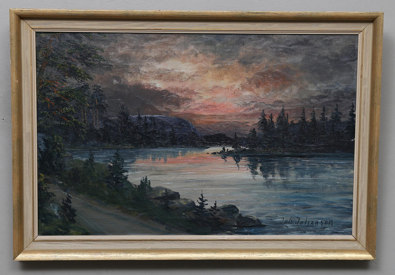 JOHN JOHANSSON. Oil on canvas, signed.