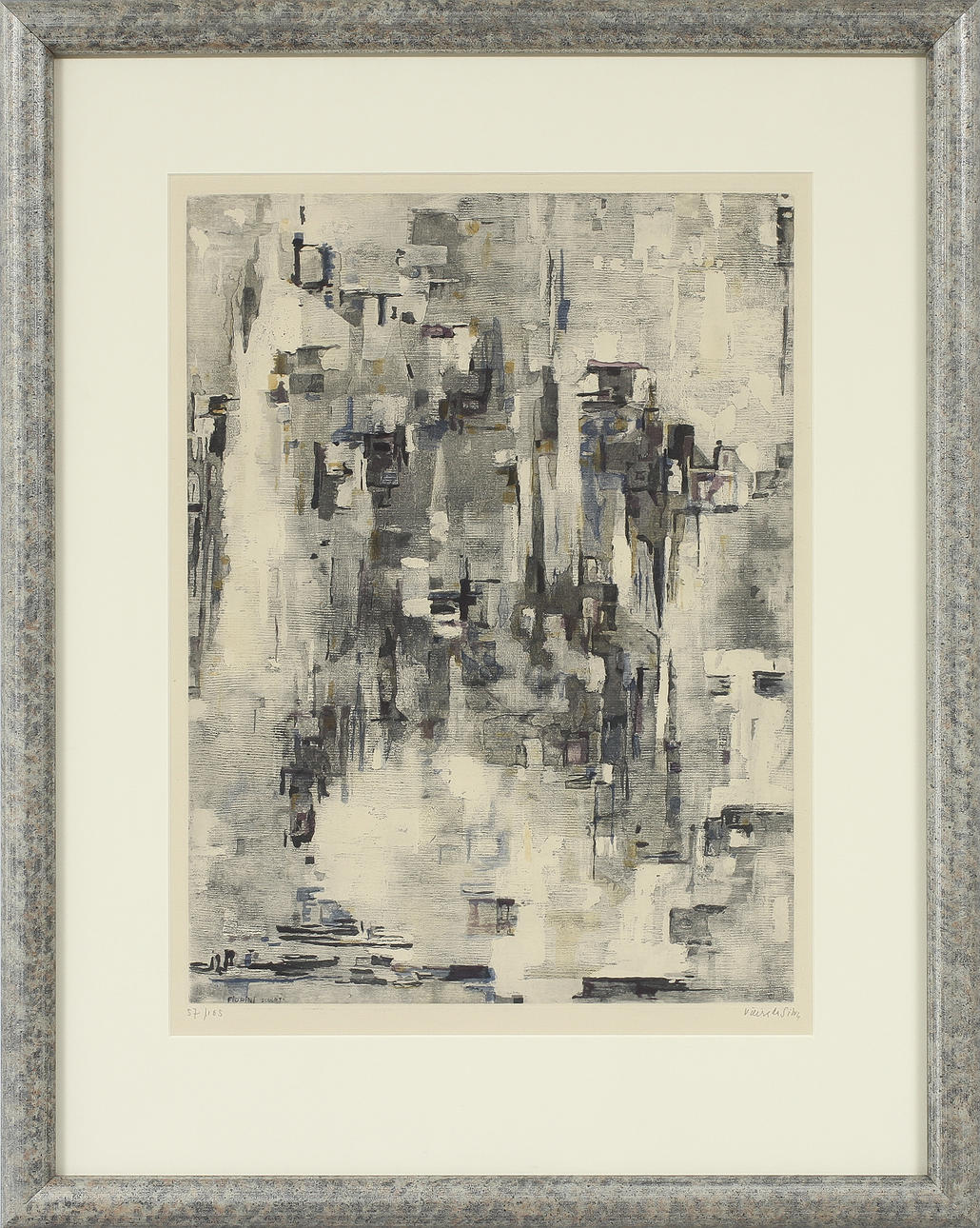 MARIA ELENA VIEIRA DA SILVA. akvatint, sign o numr 57/105.