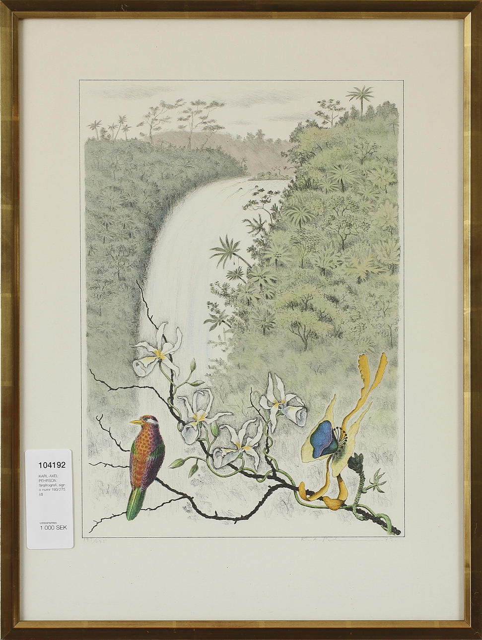 KARL-AXEL PEHRSON. färglitografi, sign o numr 193/275.