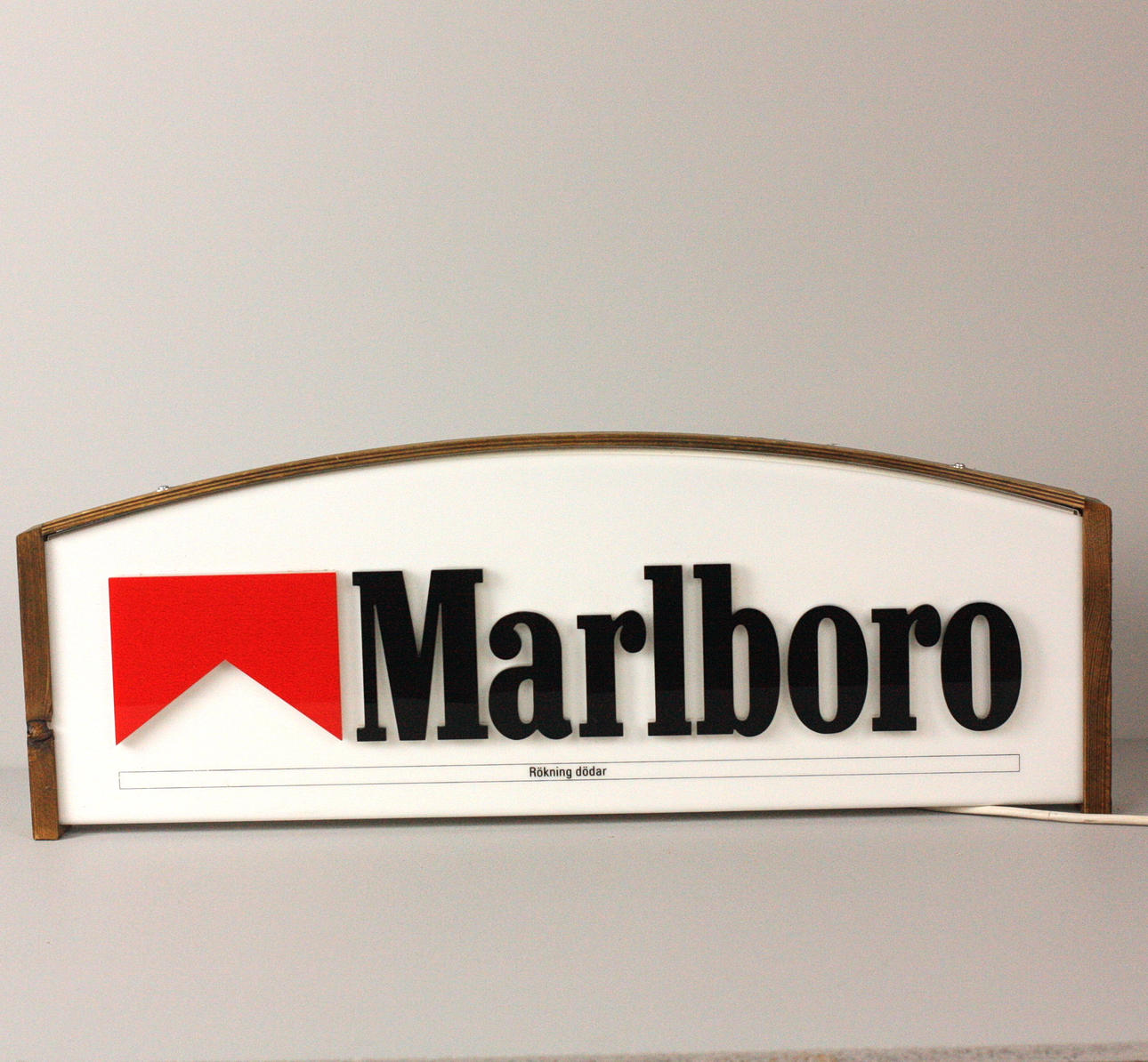 WERBESCHILD Kunststoff mit Licht.