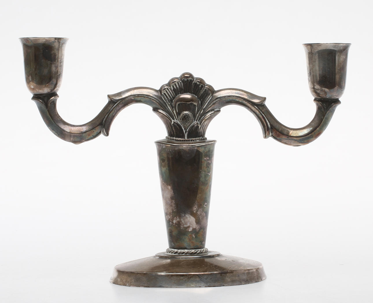 KANDELABER, silver, GAB Guldsmedsaktiebolaget, Stockholm, 1950.