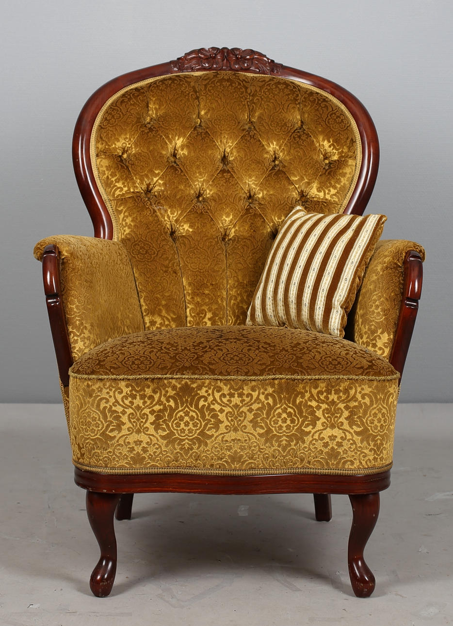 FÅTÖLJ, rokoko stil, 1900-talets andra hälft.