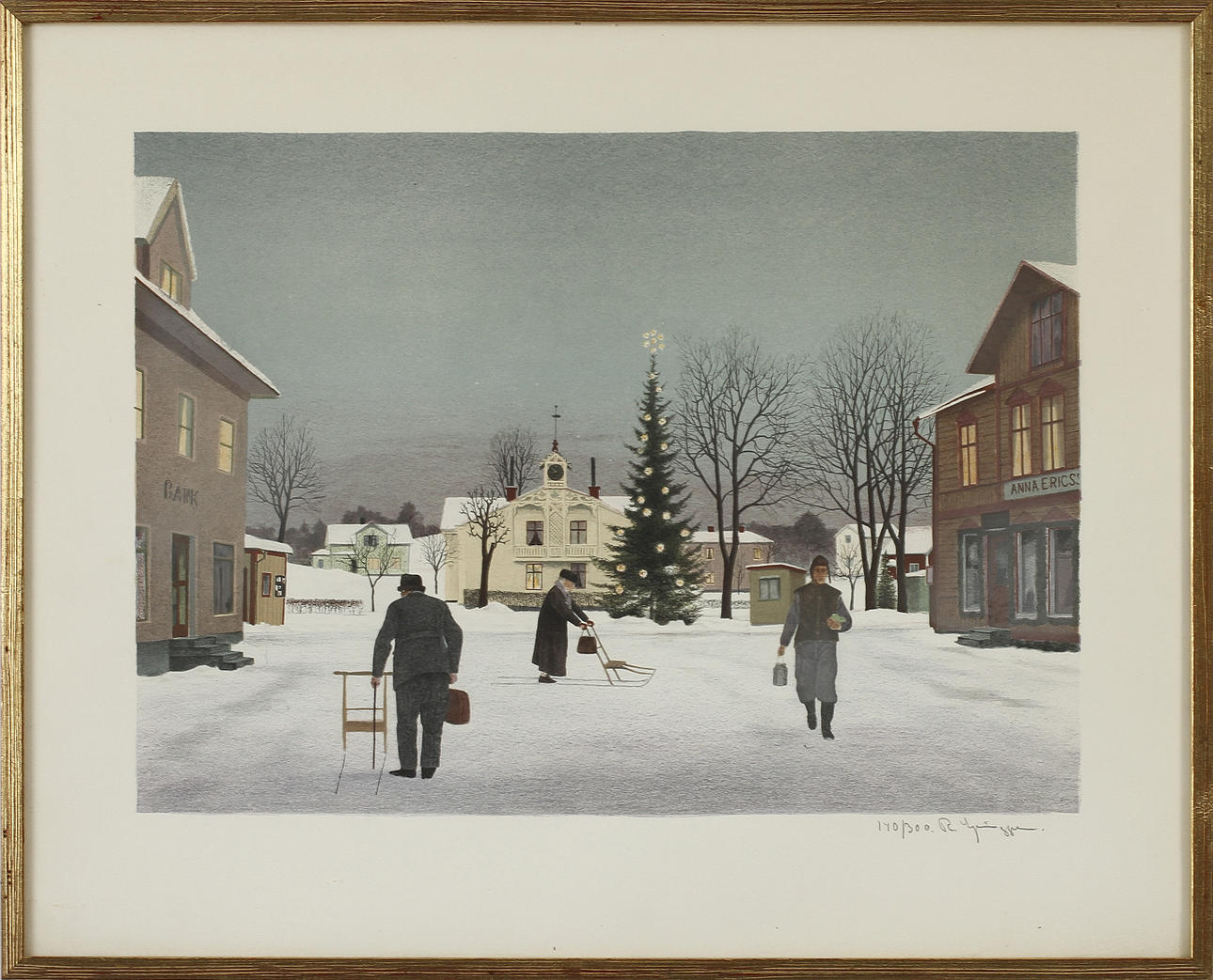 REINHOLD LJUNGGREN, färglitografi, sign o numr 140/300.