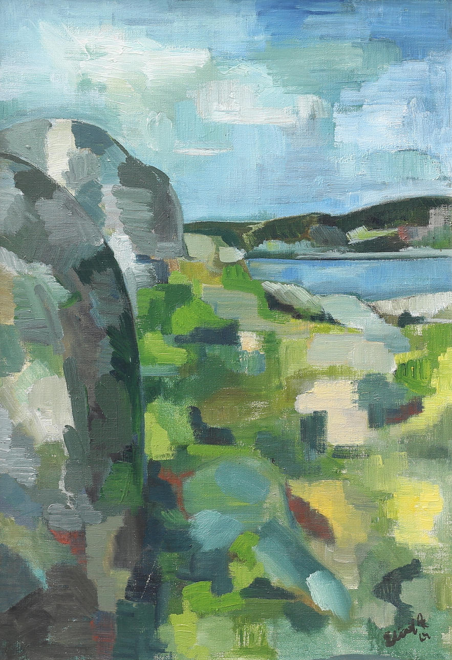 ELISIF ANDERSSON. "Bohuskust", oil on canvas, signed., dated -64.