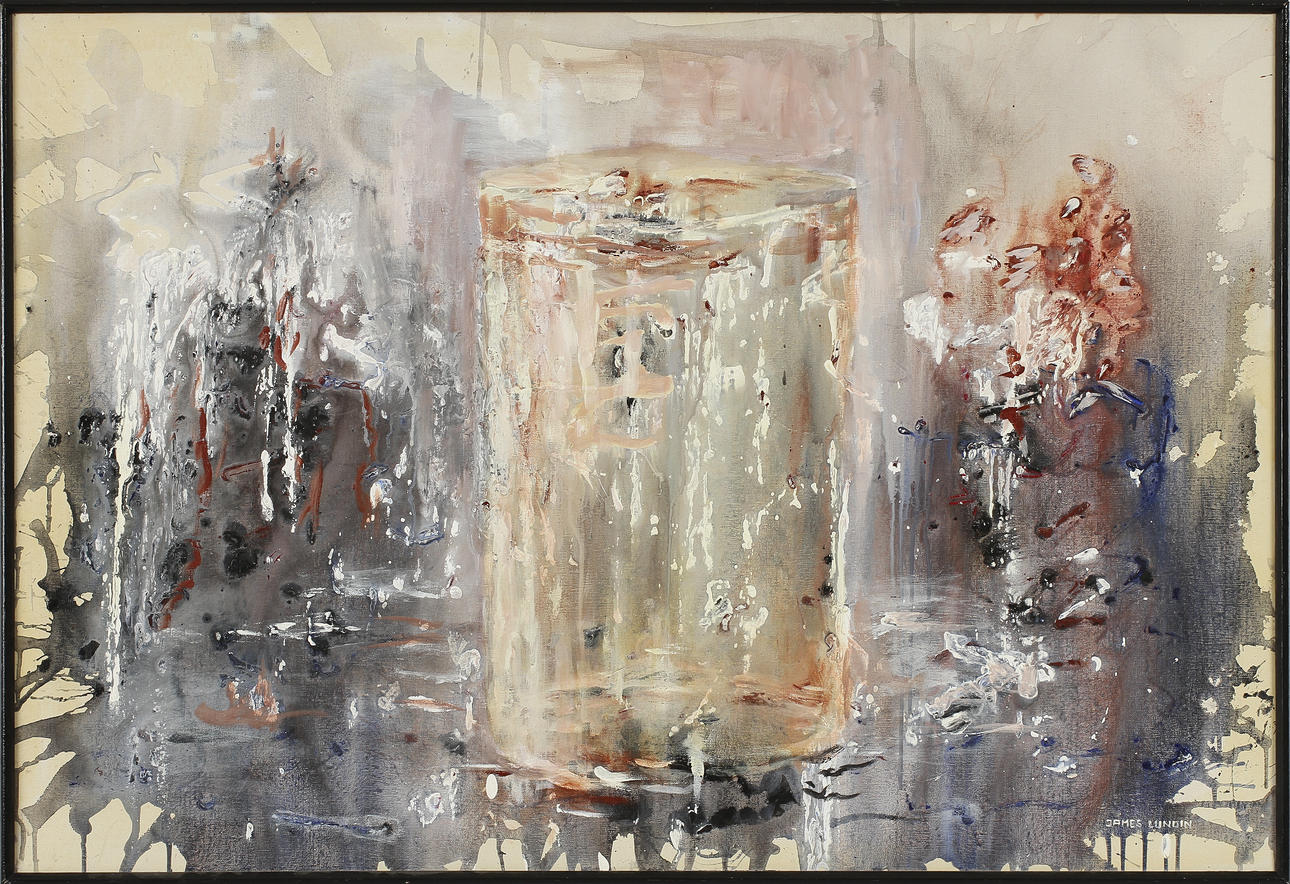 JAMES LUNDIN. Olja på duk, signerad.