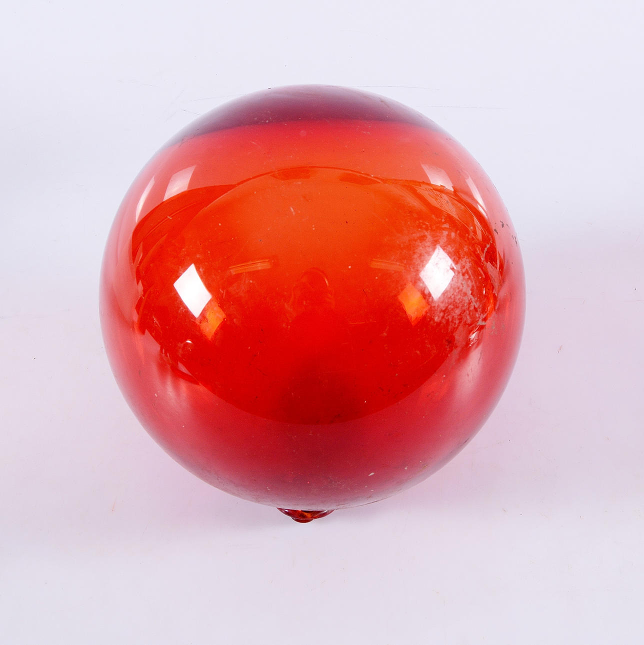 FLÖTE, glas, 1900-tal.