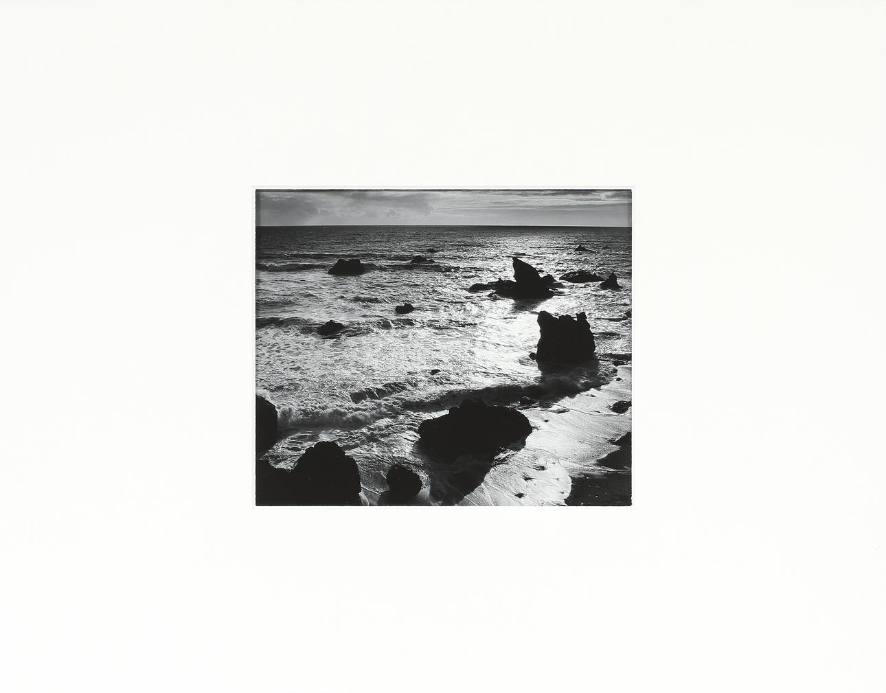 ANSEL ADAMS. silvergelatin, "Northern Californian Coast".