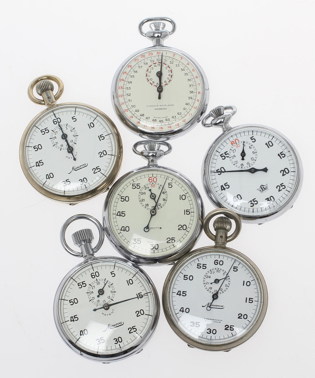 TIDTAGARUR, 6 st, bla Minerva, Drott.