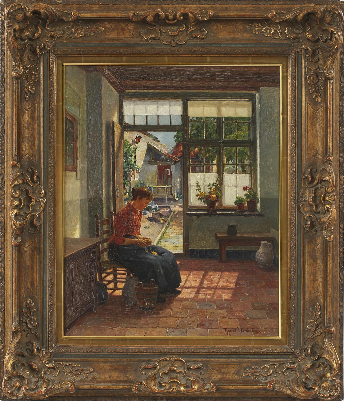 HENRIK NORDENBERG. Olja på duk, signerad.