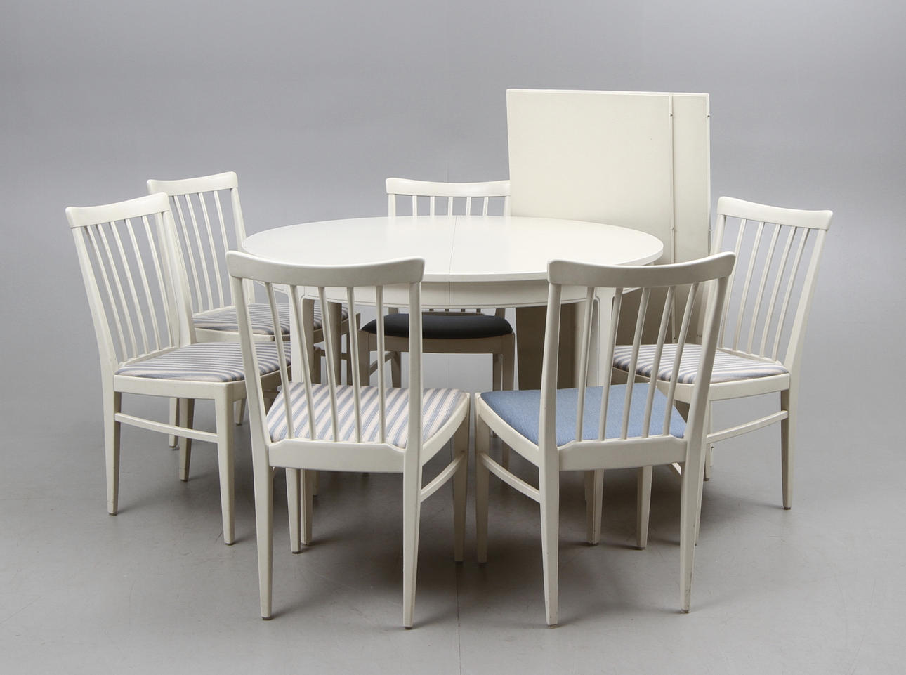 MATSALSGRUPP, 7 delar, "Herrgården", Carl Malmsten för Svenska Möbelfabrikerna Bodafors, 1964.