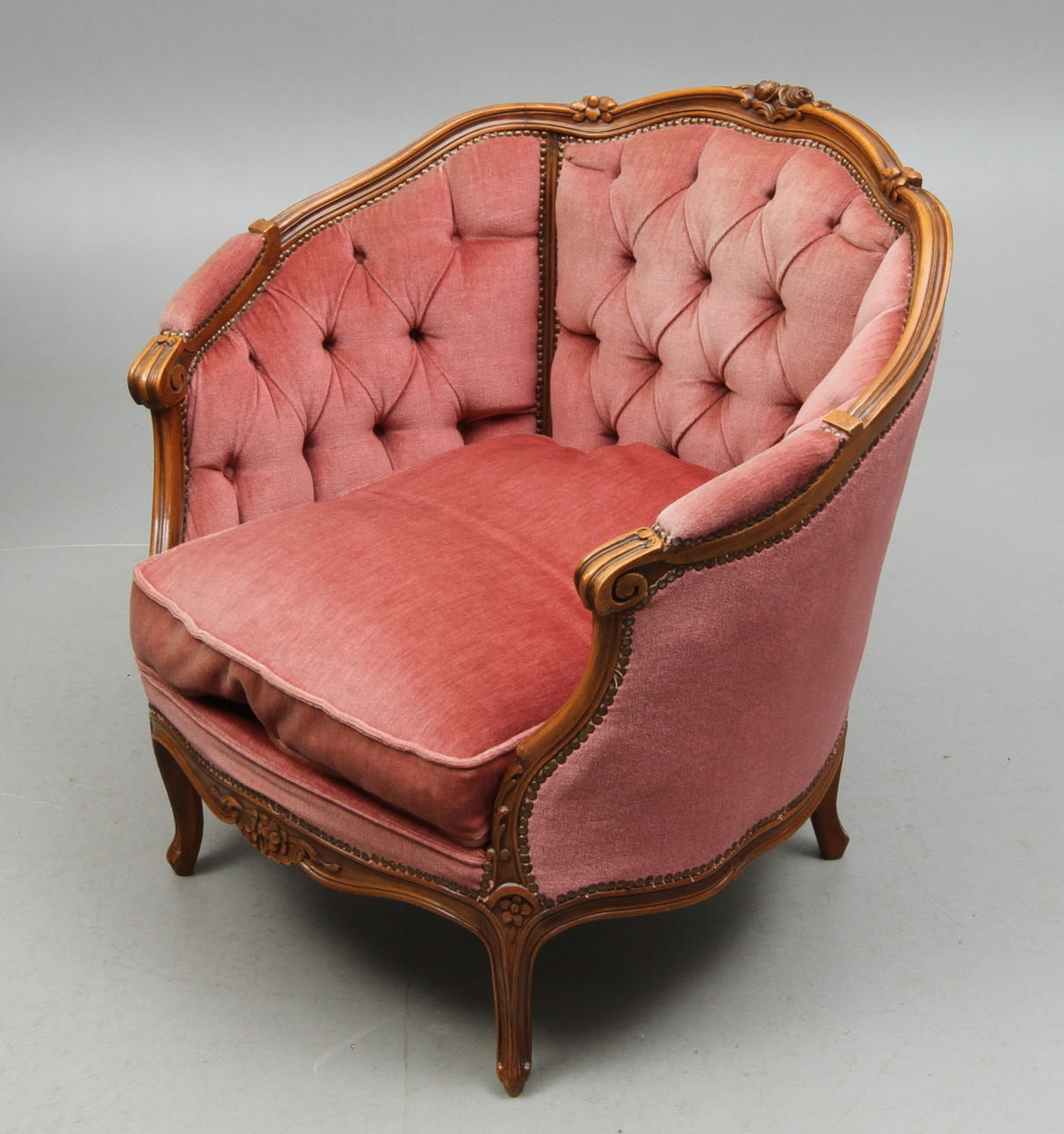 FÅTÖLJ, rokokostil, 1900-tal.