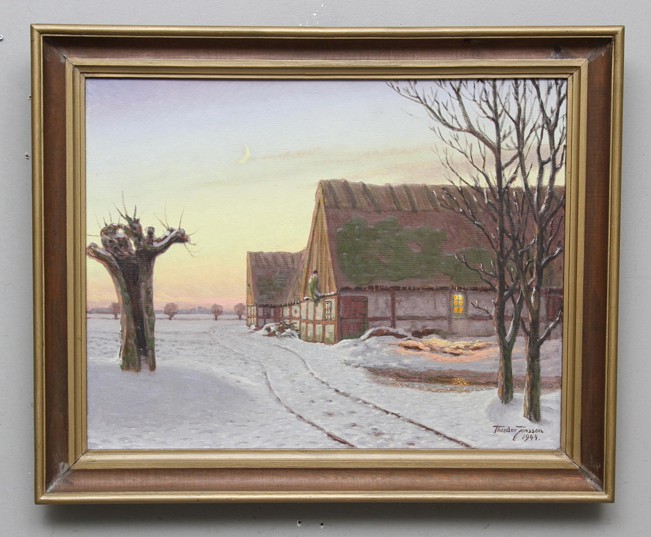 THEODOR JÖNSSON. Olja på duk. Signerad och daterad 1944.