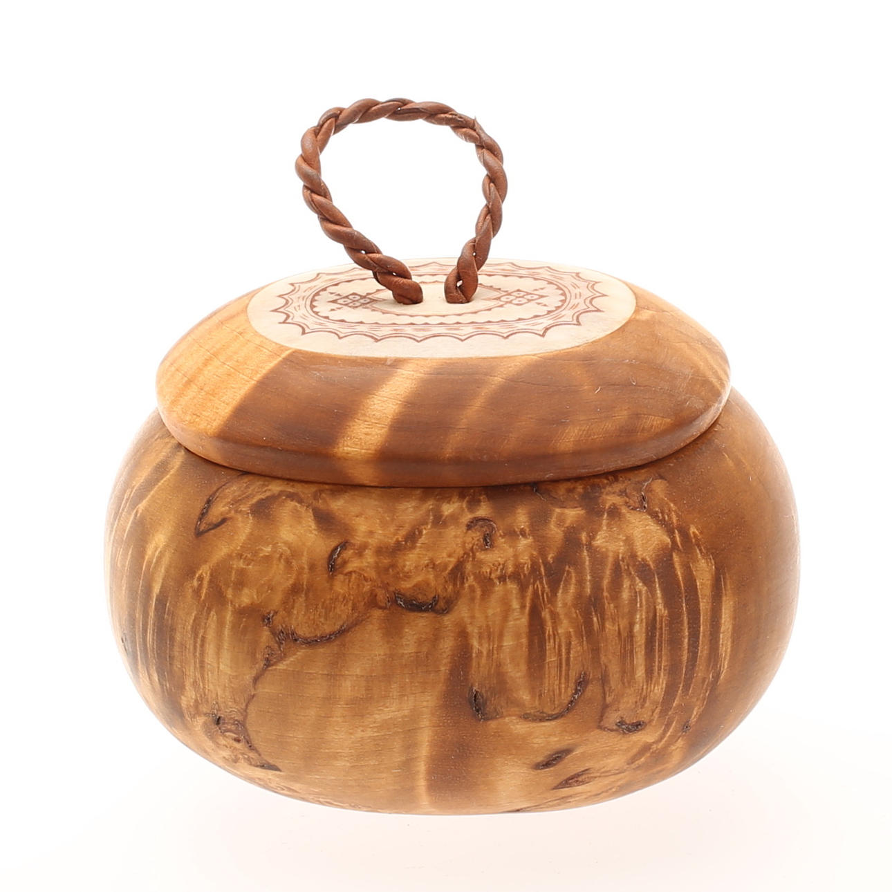 ASK MED LOCK, trä, Lars Levi Sunna.