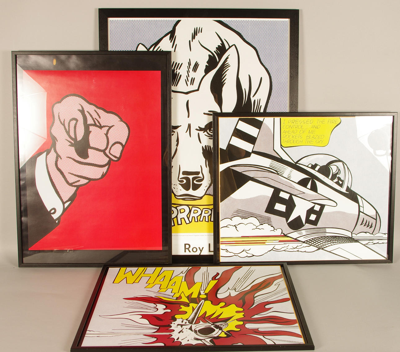 ROY LICHTENSTEIN. AFFISCHER, 4 stycken.