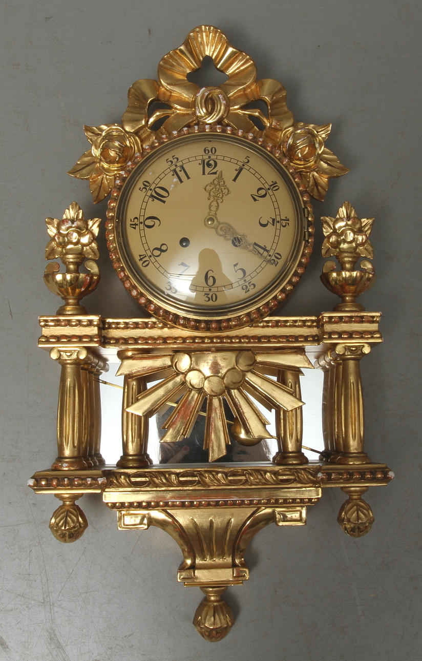 VÄGGPENDYL, gustaviansk stil, 1900-tal.