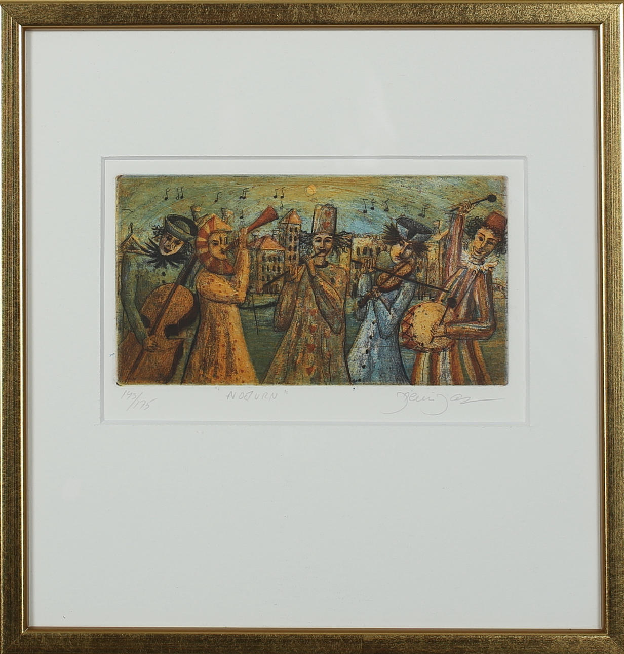 IRENE JARZ. "Nojurn". Färgetsning. Signerad. 143/175.