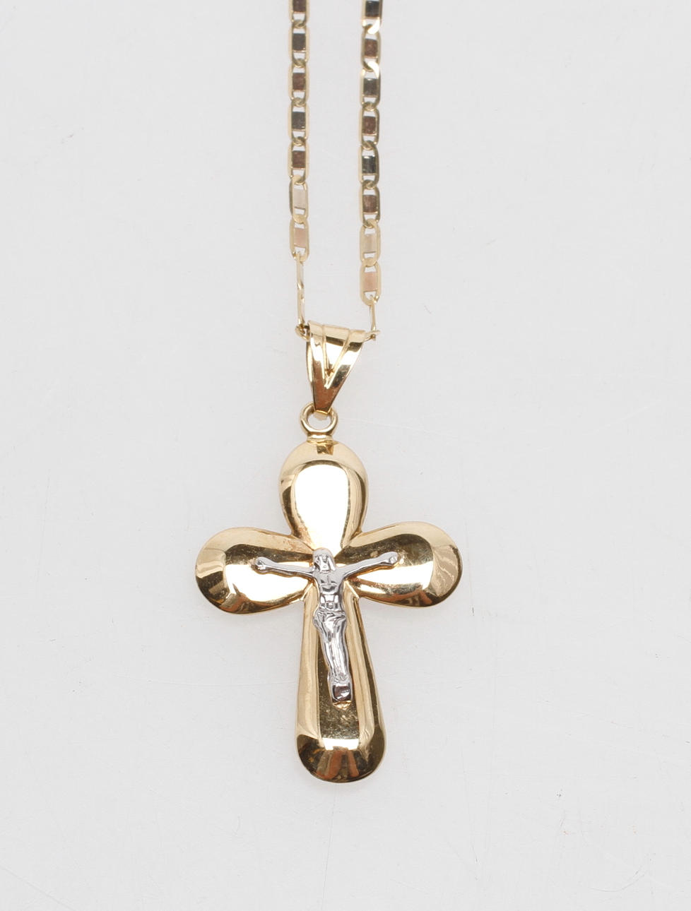 HALSKEDJA med HÄNGE, 18k guld, vikt ca 3,5 gr.