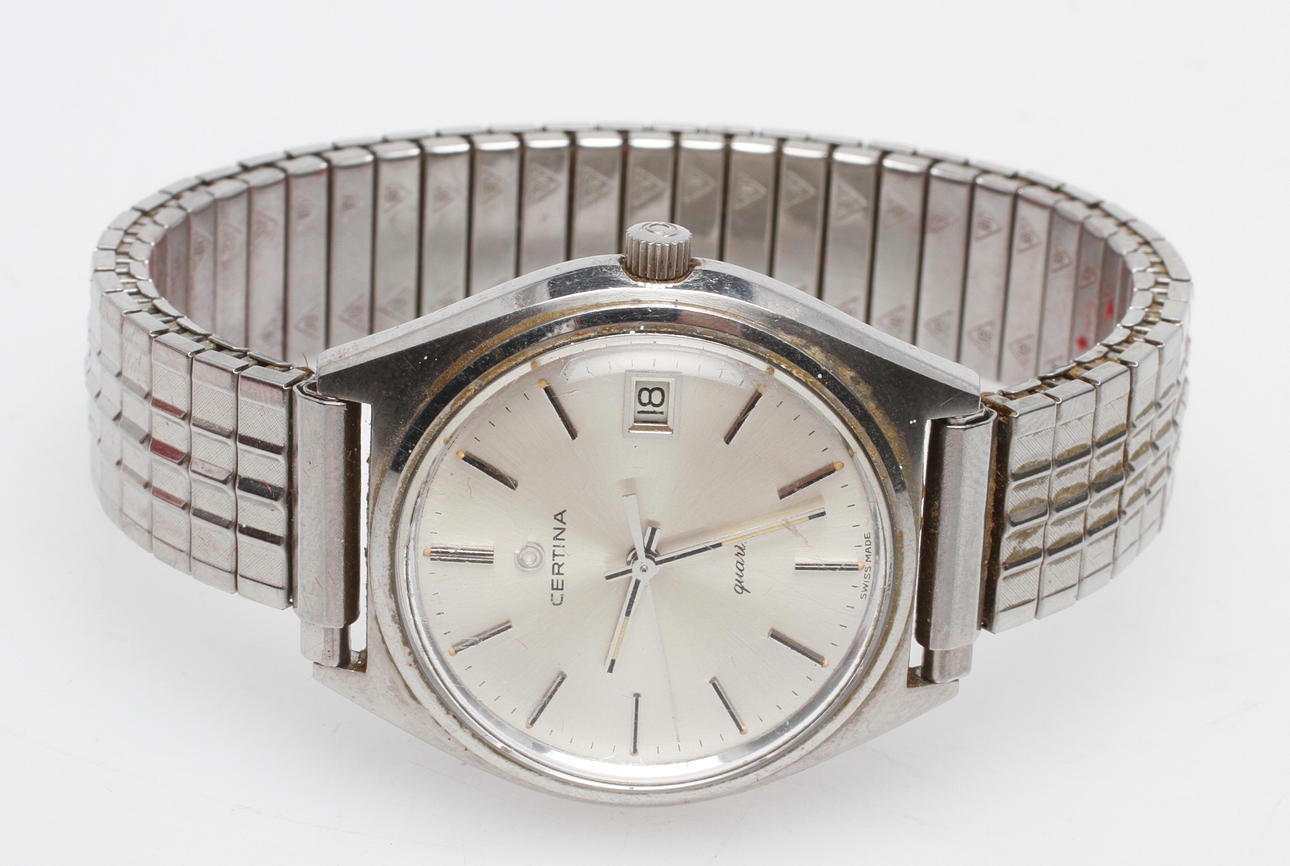 ARMBANDSUR CERTINA, stål.