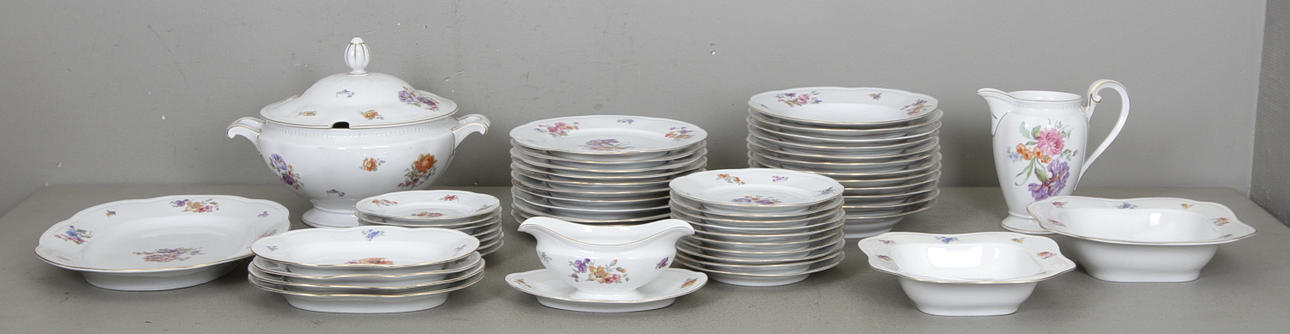 MATSERVIS, 50 delar, porslin, Bavaria, Tyskland.