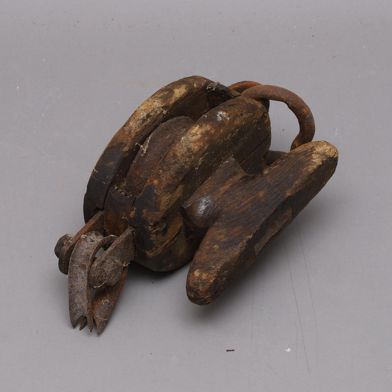 BLOCK for sailboat, 19th century.