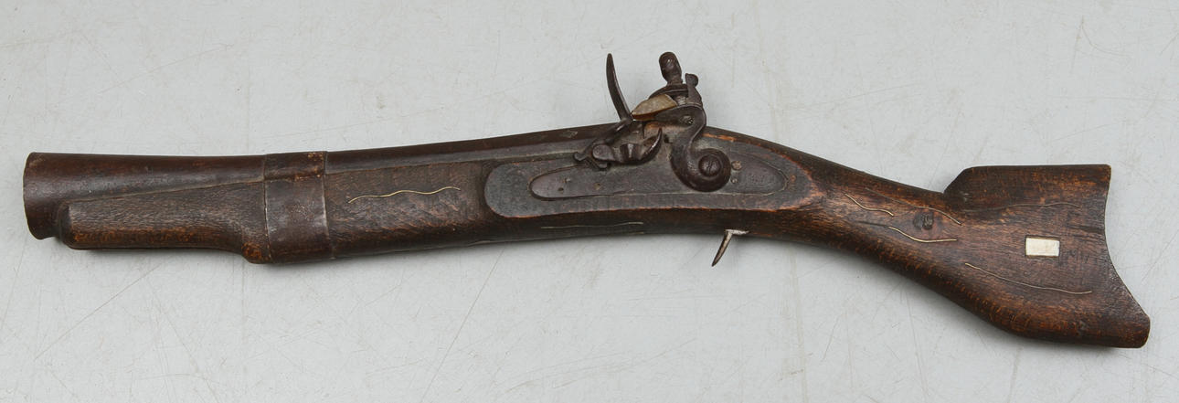 MUSKEDUNDER, flintlås, orientaliskt.