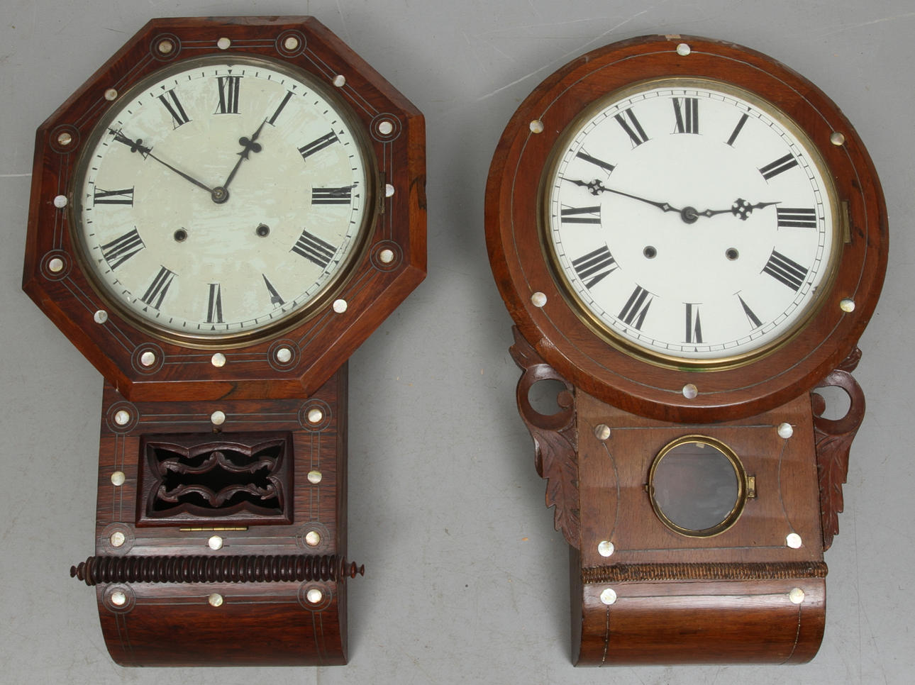 VÄGGUR, 2 st, 1800/1900-tal.