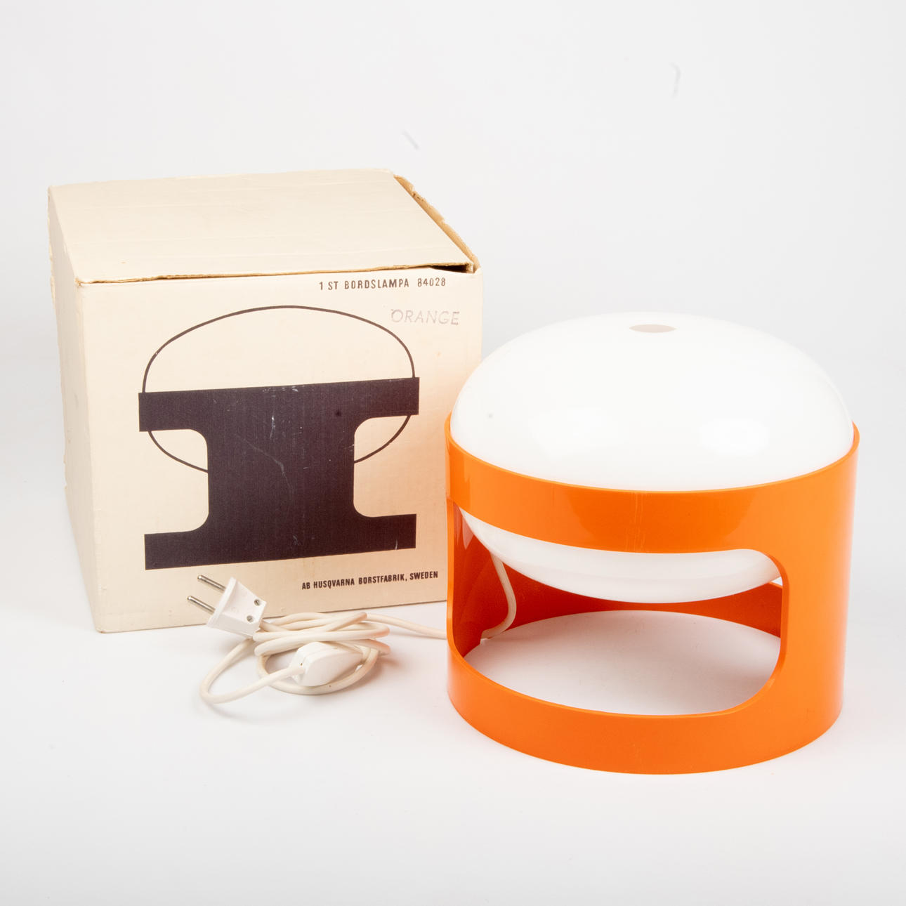 TABLE LAMP, plastic, Joe Colombo, Husqvarna.