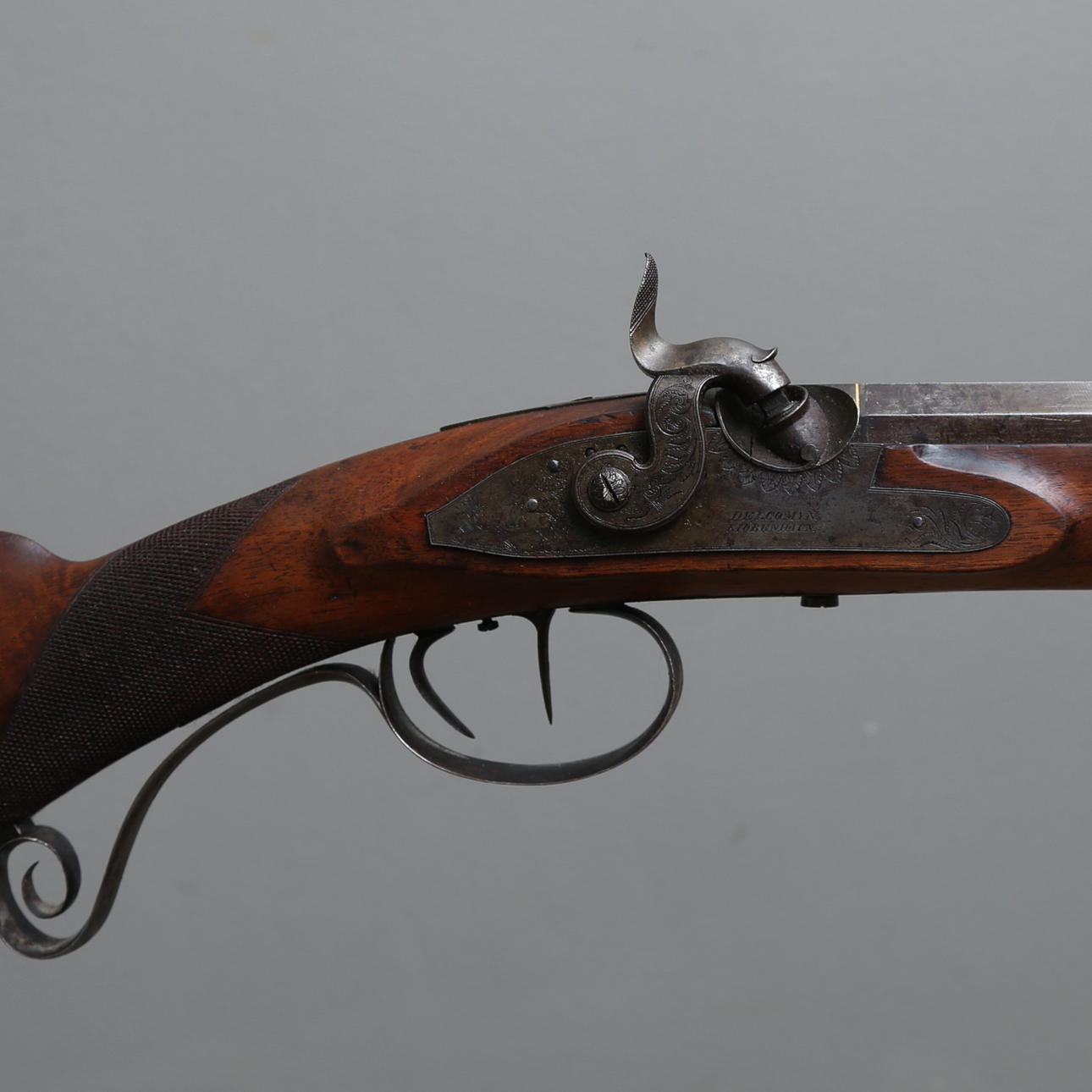 RIFLE, percussion lock, Carl Heinrich Delcomyn, Denmark, 19th century ...
