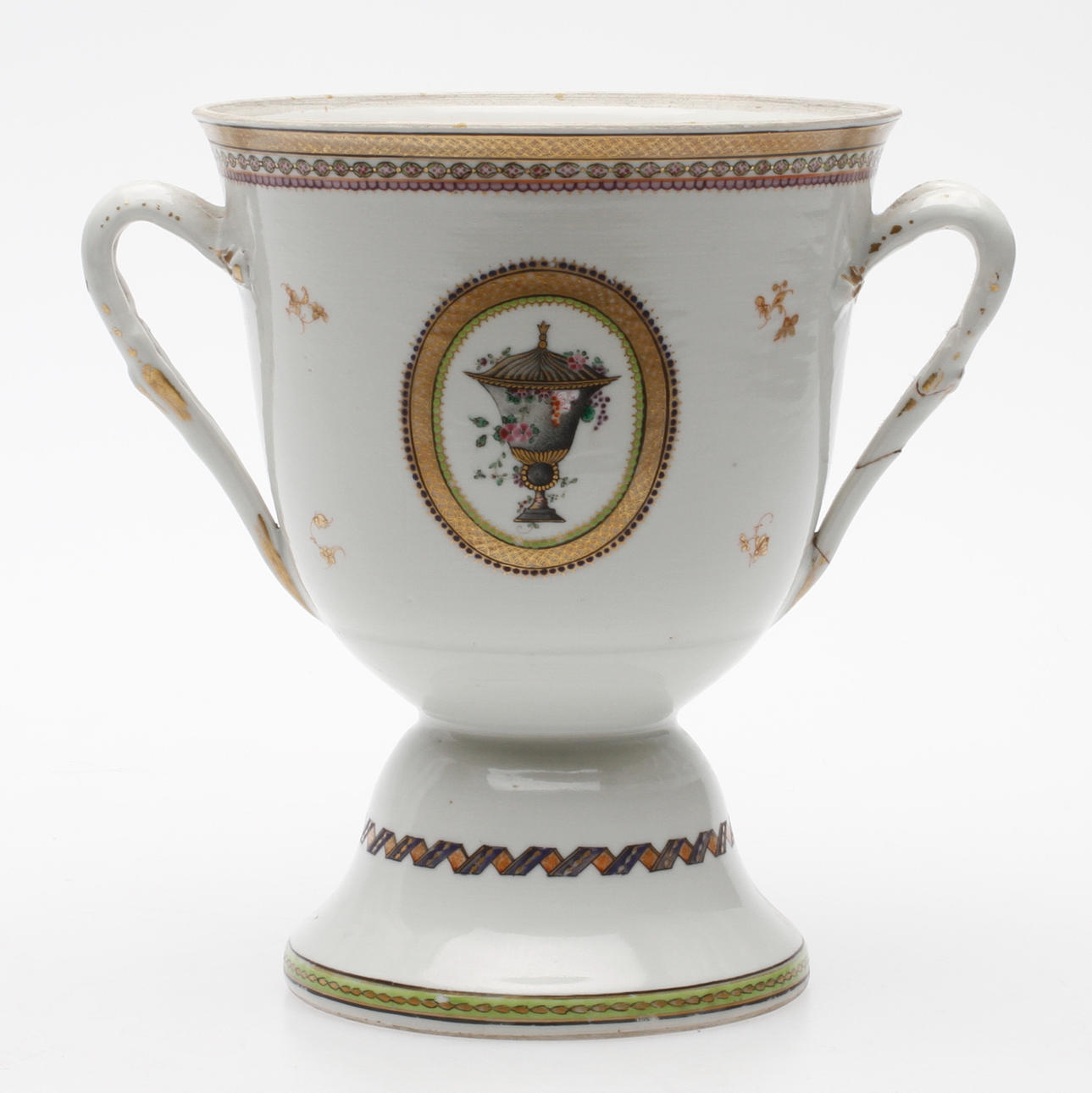 URNA, kompaniporslin. Qing dynastin, Jiaqing (1796-1820).