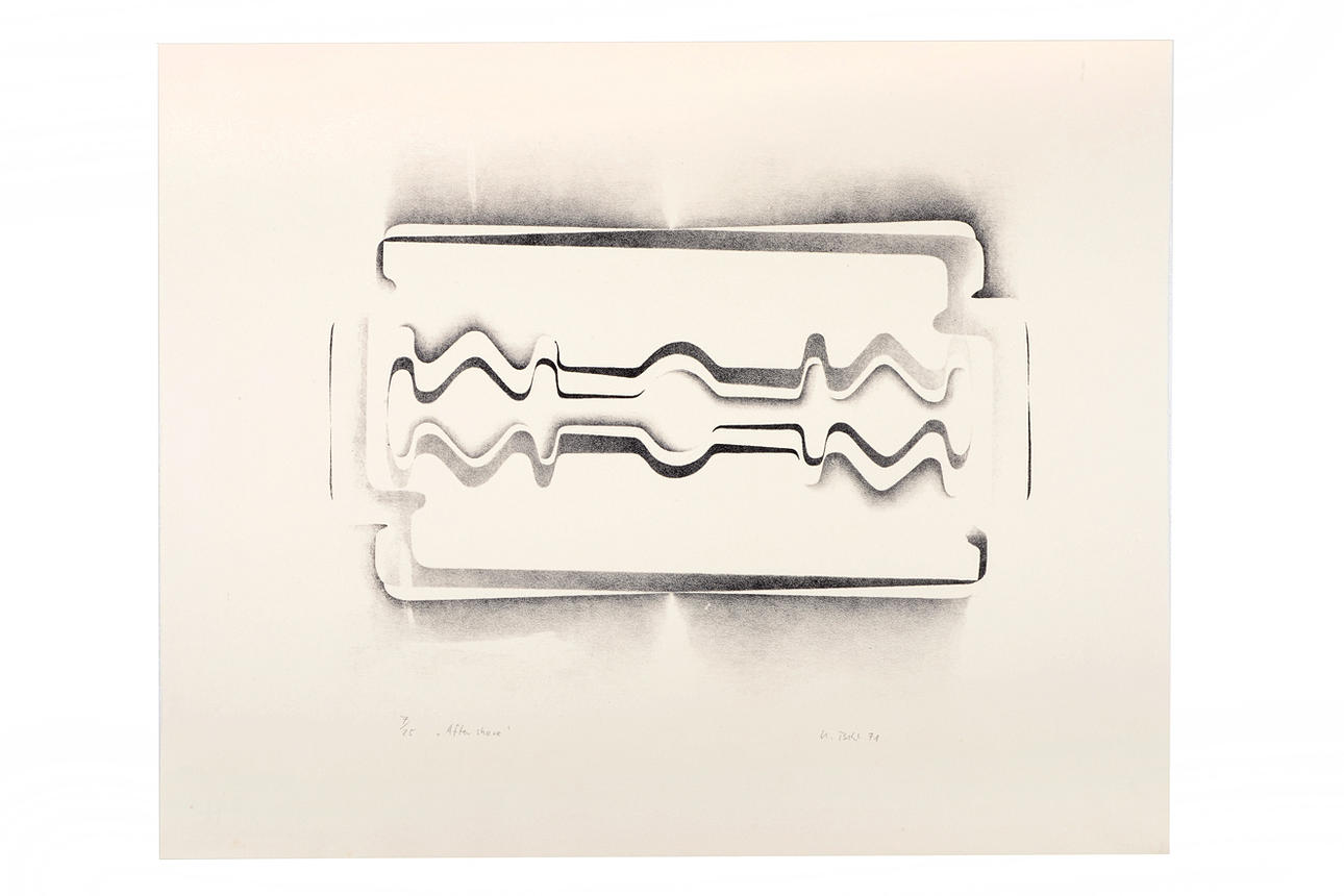ULRICH BEHL. After shave. Lithograph.