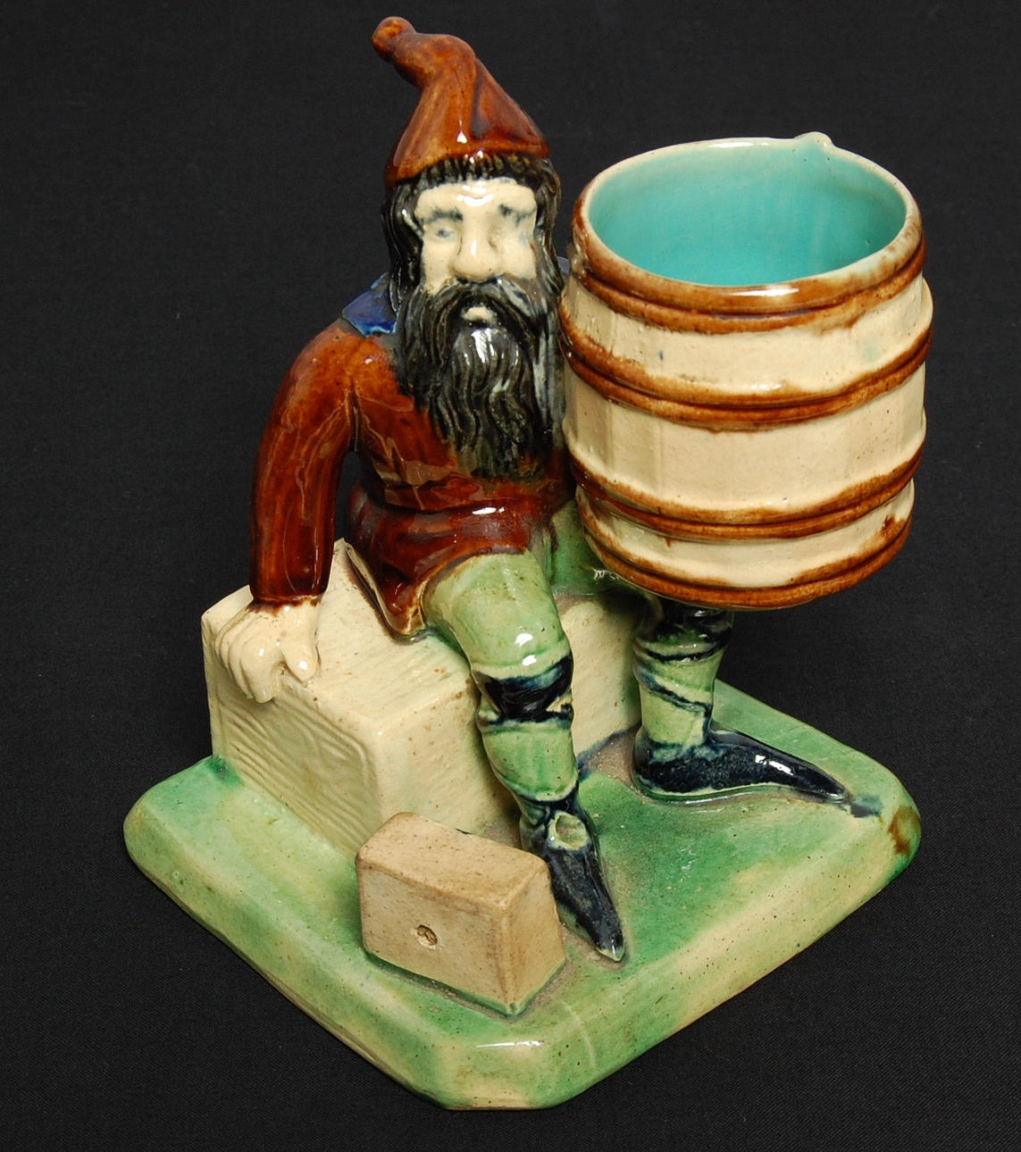 TOMTE, keramik, märkt AA Anders Andersson, Höganäs, 1800-tal.